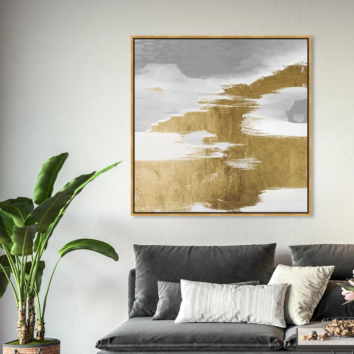 " Abstract Gold Heaven, Modern & Contemporary Gold " Painting Print