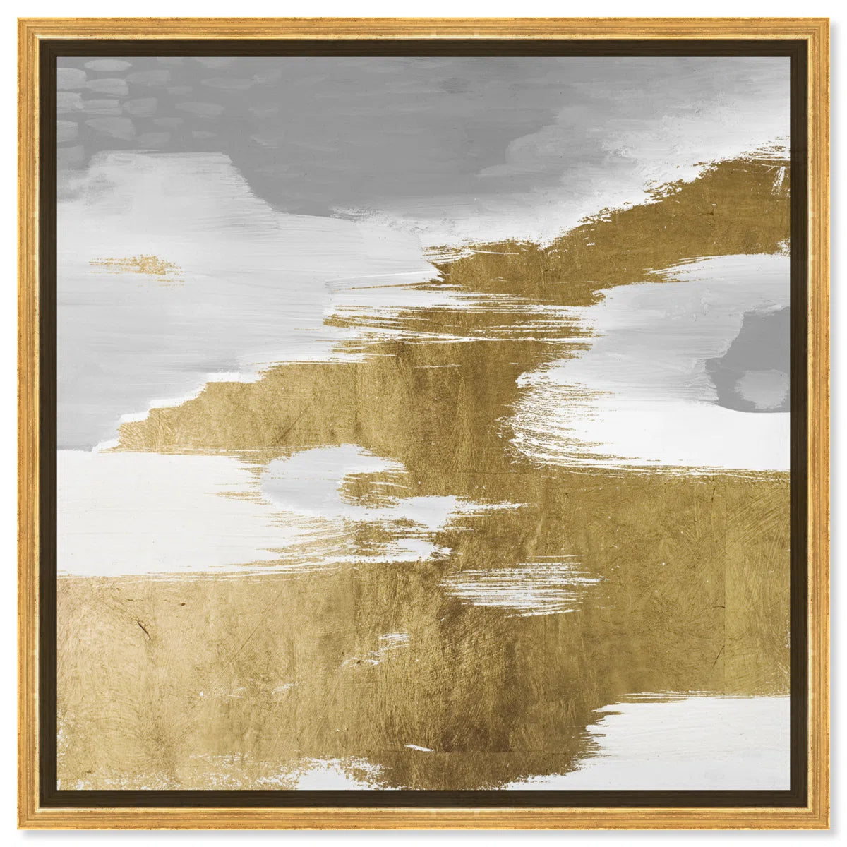 " Abstract Gold Heaven, Modern & Contemporary Gold " Painting Print