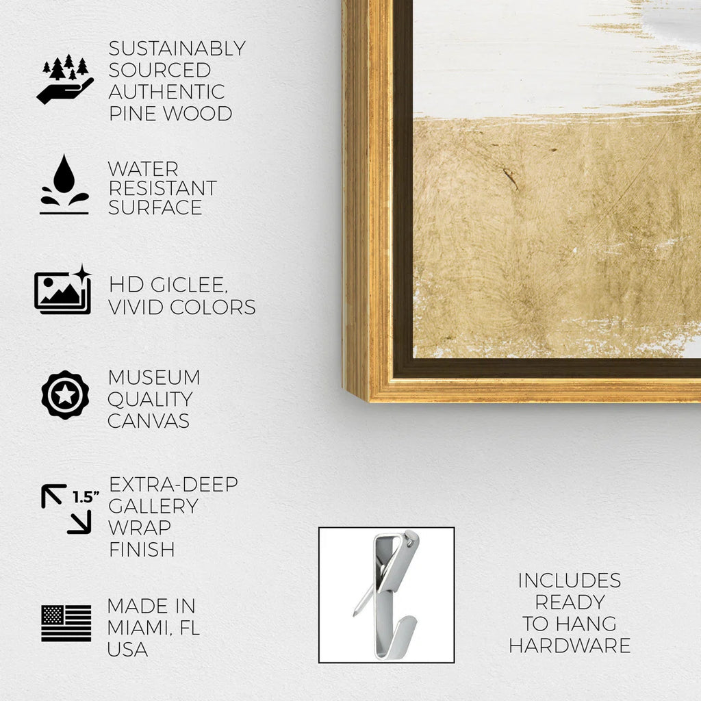 " Abstract Gold Heaven, Modern & Contemporary Gold " Painting Print