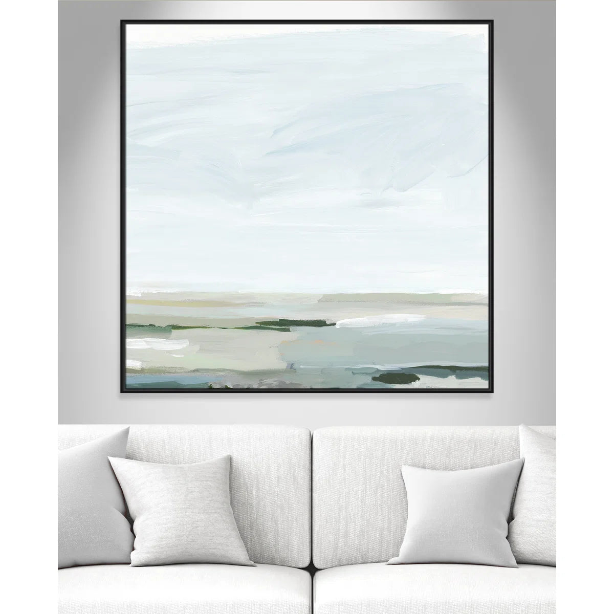 Catrena Pure Stillness - Floater Frame Painting Print on Canvas